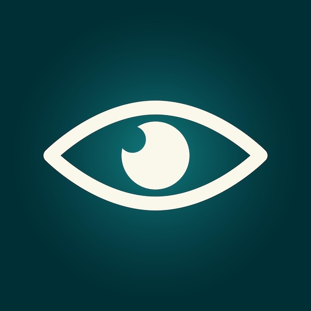 Icono de ojo de moda ilustración vectorial abstracta fina obras de arte coloridas diseño encantador