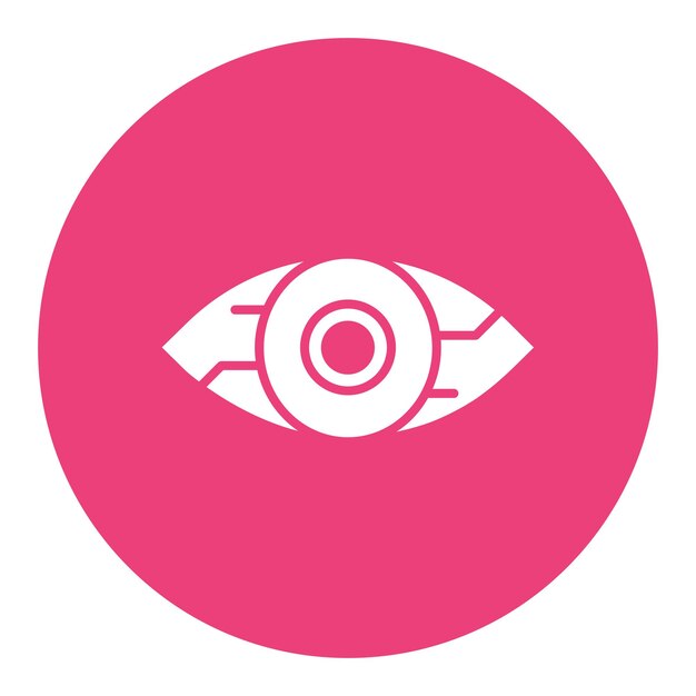Icono de los ojos de la robótica
