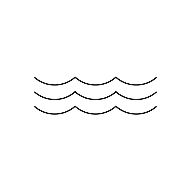 icono de ola de agua