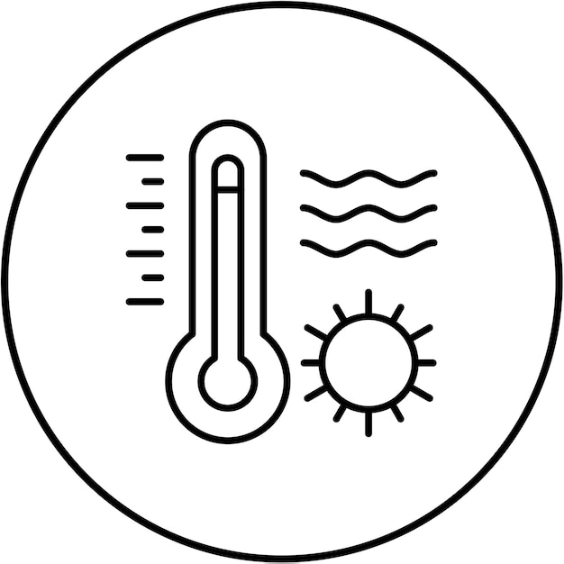 Icono de las olas de calor