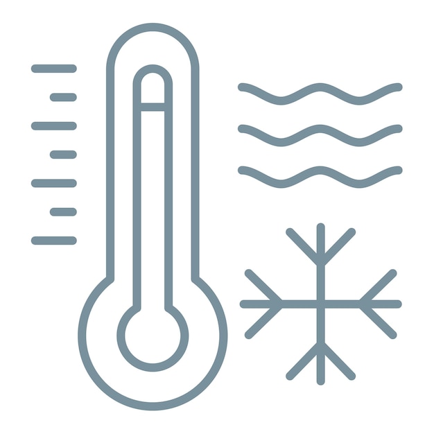 Icono de las olas frías