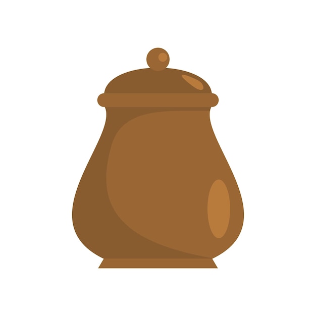Icono de olla Ilustración plana del icono de vector de olla para web