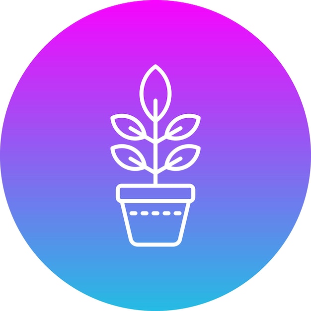 Icono de la olla de la planta