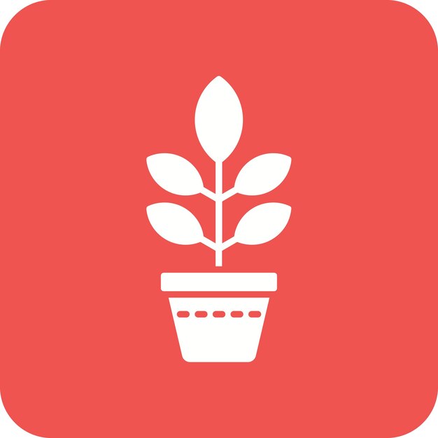 Icono de la olla de la planta