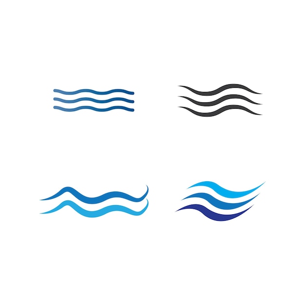 Icono de onda de agua
