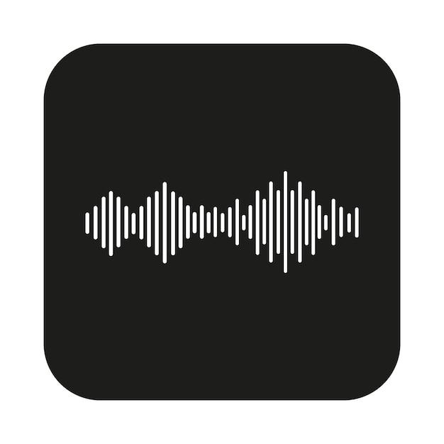 Icono de onda de audio