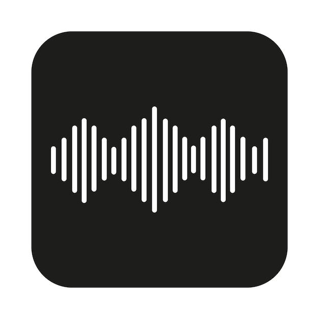 Icono de onda de audio