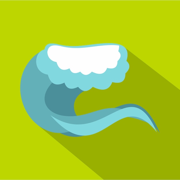 Icono de onda espumosa Ilustración de dibujos animados del icono vectorial de ola espumosa para la web