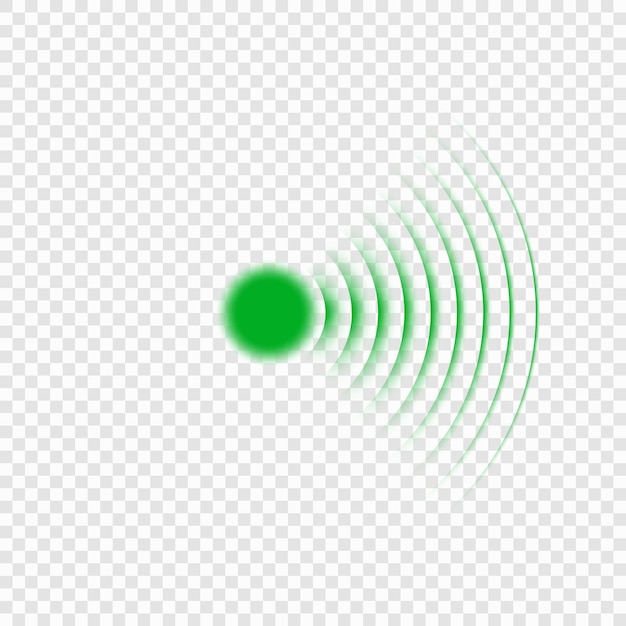 Icono de onda de sonido de búsqueda de sonda