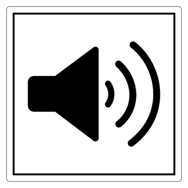 Icono de onda de sonido para la representación de audio