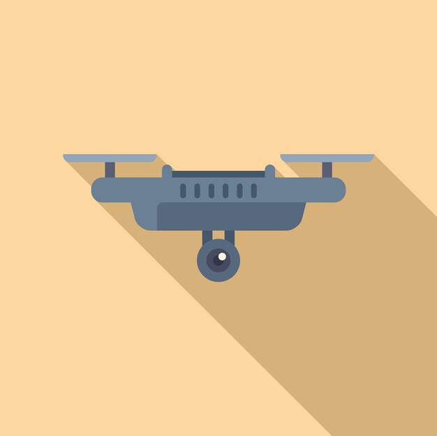 Icono de operador de control de drones vector plano Control aéreo militar