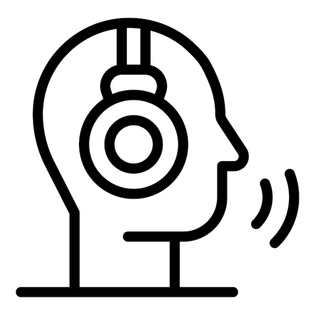 Icono de operador de seguridad Icono de vector de operador de seguridad de esquema para diseño web aislado sobre fondo blanco