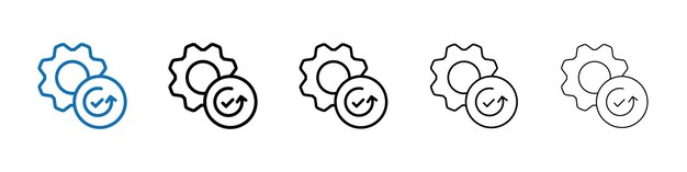 Ícono de optimización Logotipo vectorial de esquema para la aplicación web