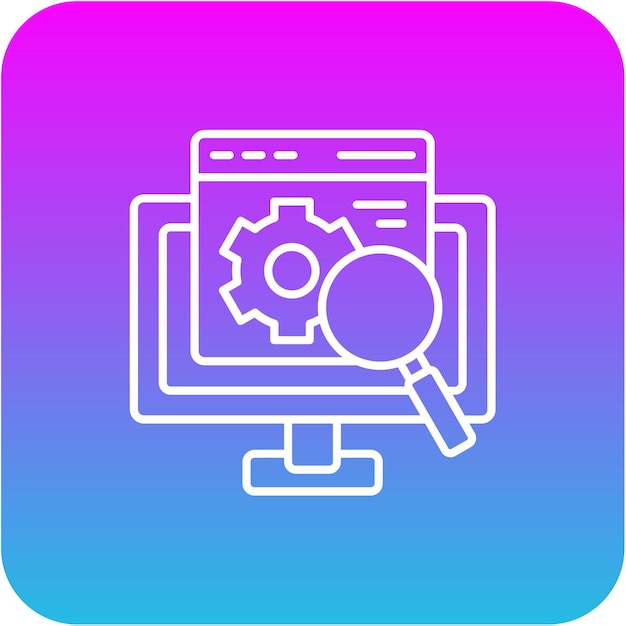 Icono de optimización de la web