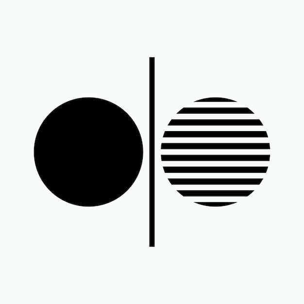 Icono opuesto Símbolo del equilibrador de rivalidad