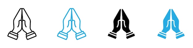 Icono de oración perfecto para temas religiosos y espirituales