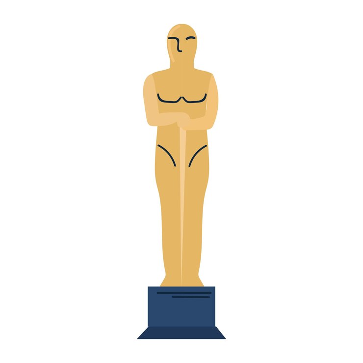 Vector el icono de oscar, el clipart, el avatar, el logotipo, la ilustración vectorial aislada.