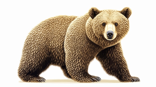 Icono de oso hembra relleno aislado en ángulo ancho centrado