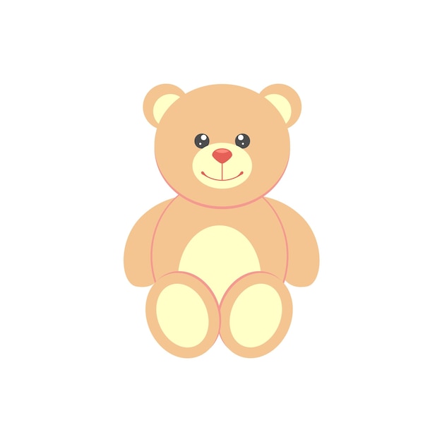 Icono de oso de peluche. aislado en el fondo. ilustración vectorial Ep 10.