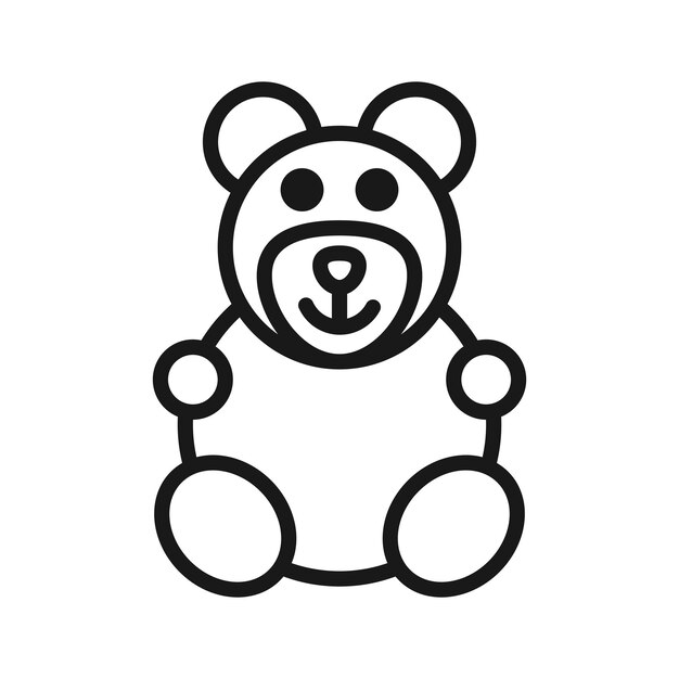 Icono de oso de peluche