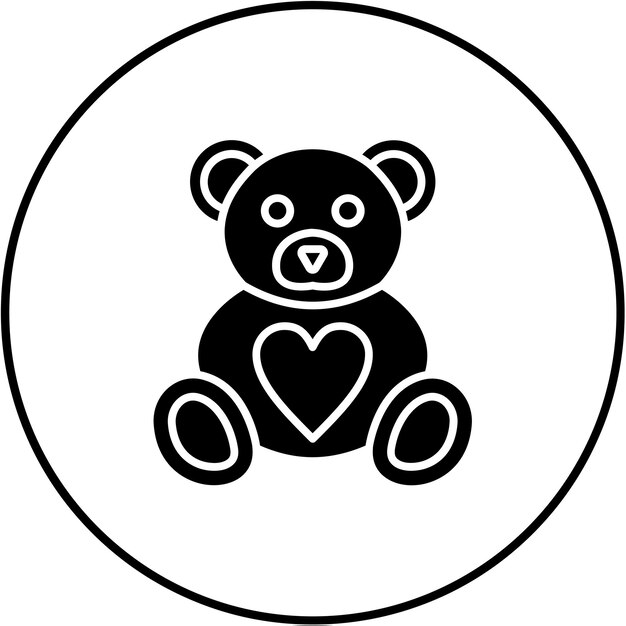 El icono del oso de peluche