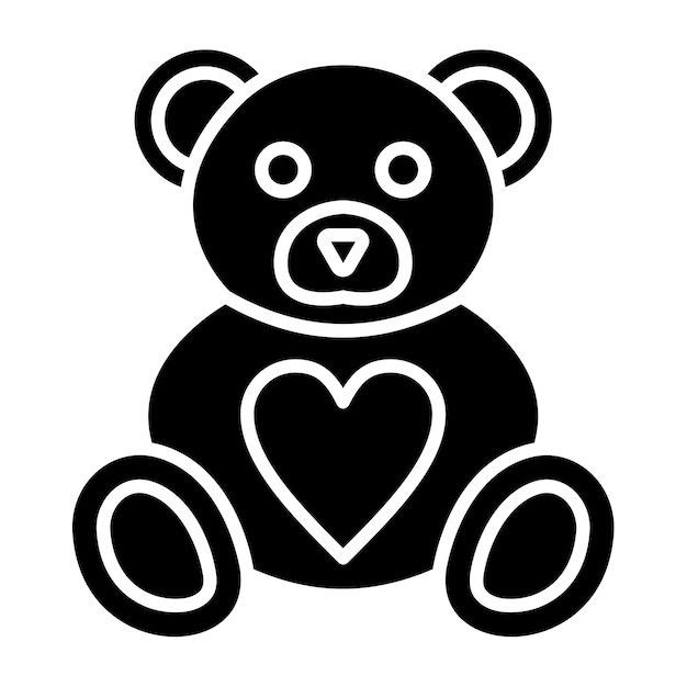El icono del oso de peluche