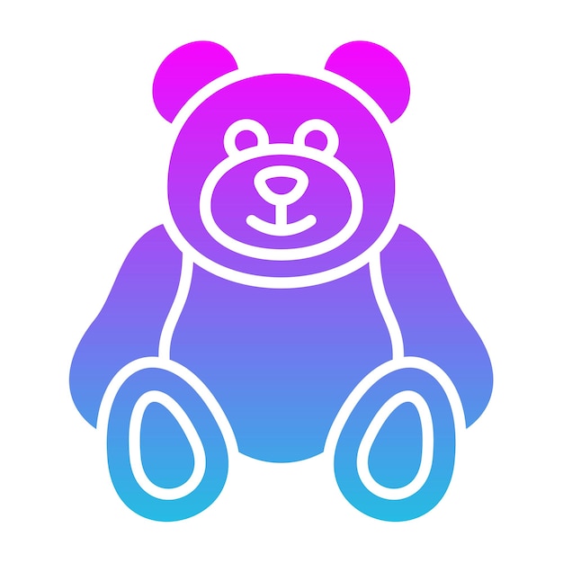 El icono del oso de peluche