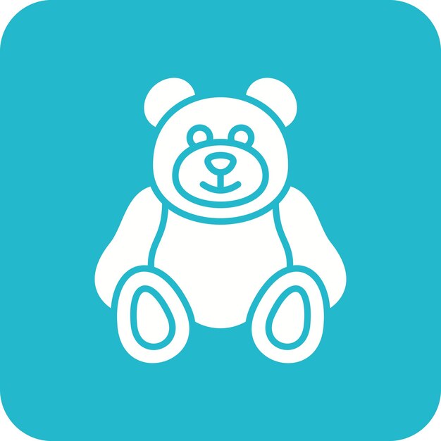 El icono del oso de peluche