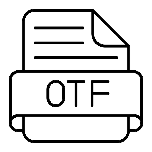 Vector el icono de la otf