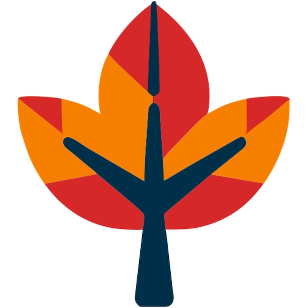 icono de otoño formas de colores