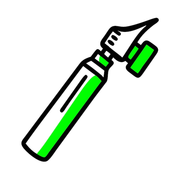Icono de otoscopio Ilustración vectorial de alta calidad Icono de herramienta de diagnóstico médico