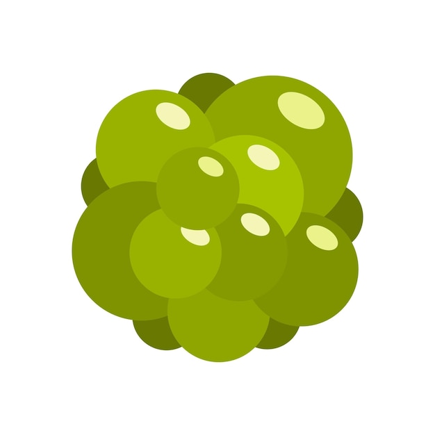 Icono de ovario en estilo plano aislado en ilustración vectorial de fondo blanco
