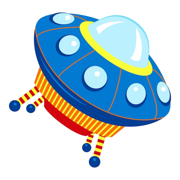 Icono de ovni estrella Caricatura de icono de vector ovni estrella para diseño web aislado sobre fondo blanco