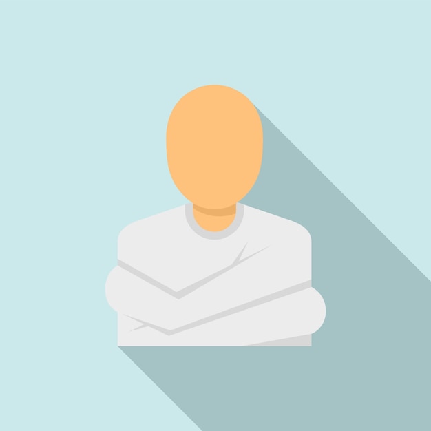 Icono de paciente con trastorno mental Ilustración plana del icono de vector de paciente con trastorno mental para diseño web