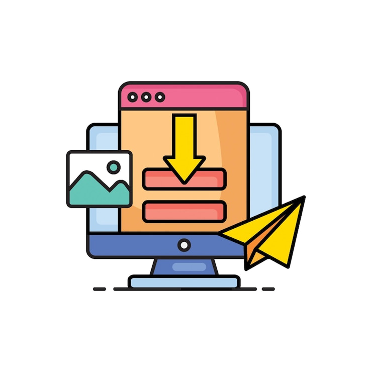 Vector icono de la página de aterrizaje