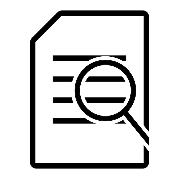 Icono de la página de búsqueda de vectores