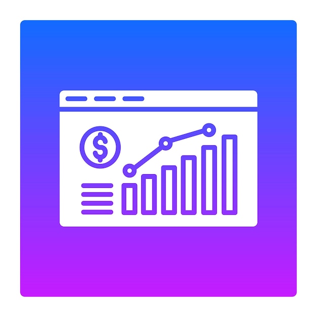 Icono de la página web del mercado de valores