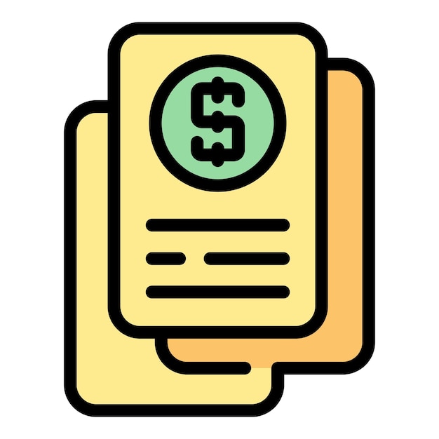 Icono de pago accesible Contorno Icono de vector de pago accesible para diseño web aislado en color de fondo blanco plano