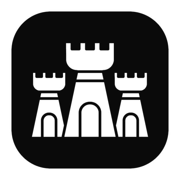 Icono del paisaje del castillo