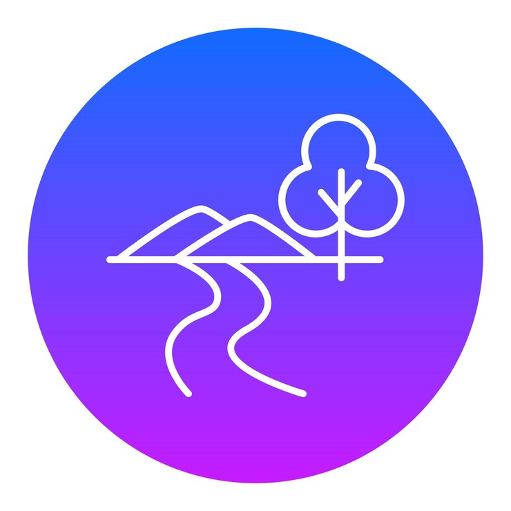 Icono del paisaje fluvial
