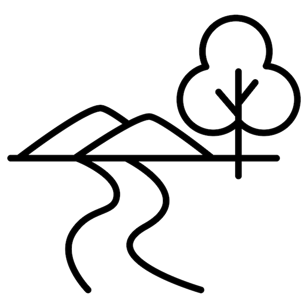 Icono del paisaje fluvial