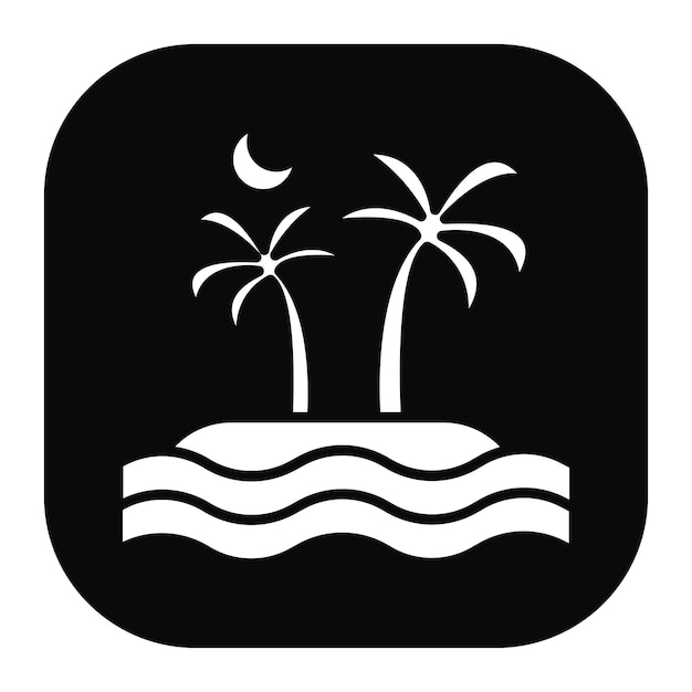 Icono del paisaje de la isla