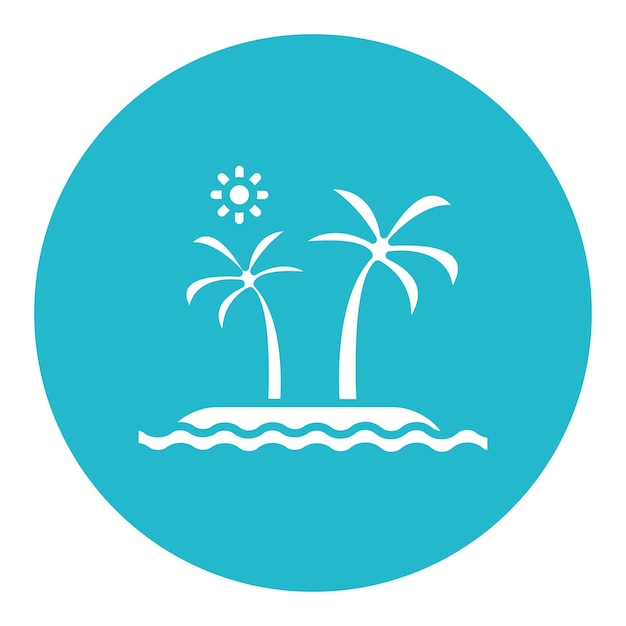 Icono del paisaje de la orilla