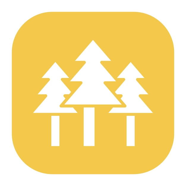 Icono del paisaje de los pinos