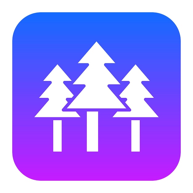 Icono del paisaje de los pinos