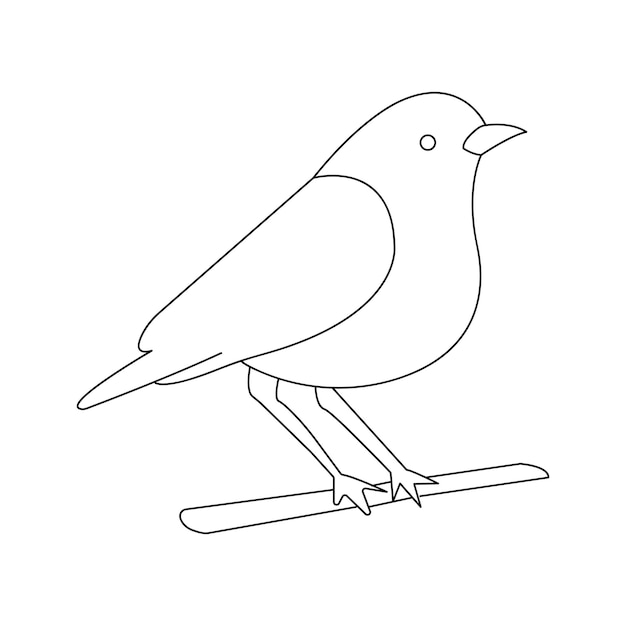 Icono de pájaro aislado sobre fondo blanco. icono de pájaro