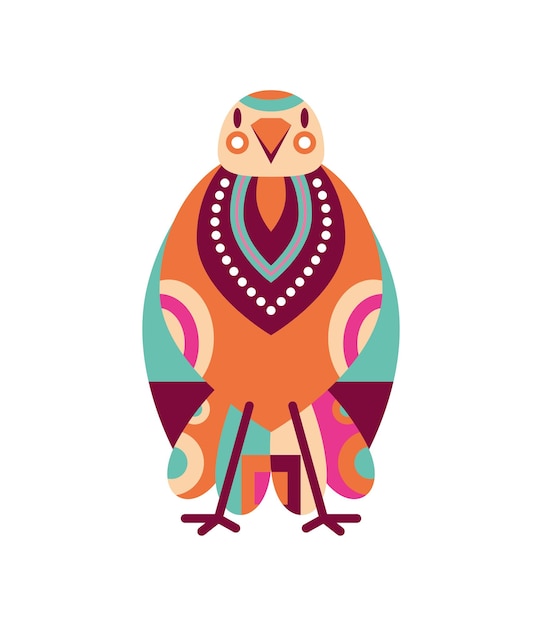 icono de pájaro de color fondo blanco