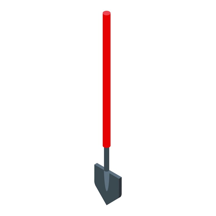 Vector icono de pala de salvador isométrico del icono de vector de pala de salvador para diseño web aislado sobre fondo blanco