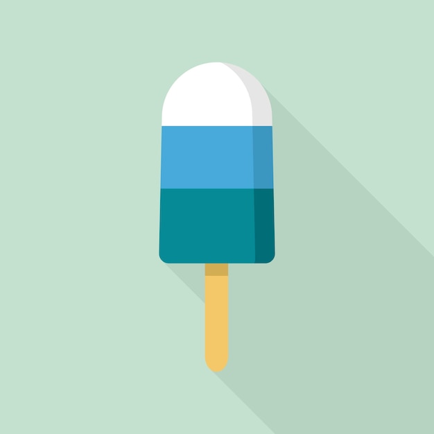 Icono de paleta blanca azul Ilustración plana del icono de vector de paleta blanca azul para diseño web