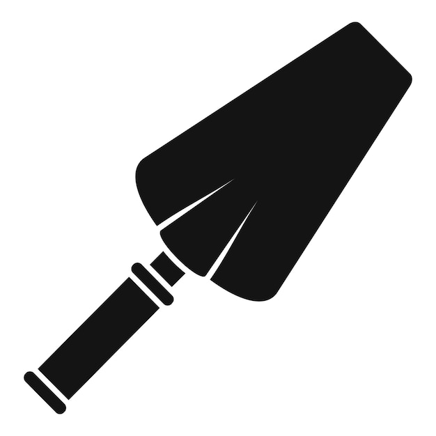 Icono de paleta de cemento Ilustración simple del icono de vector de paleta de cemento para diseño web aislado sobre fondo blanco